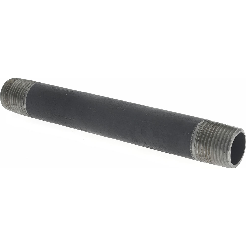 Value Collection Black Pipe Nipple: 1/2" Dia x 6" Long, Schedule 40 - NB04060