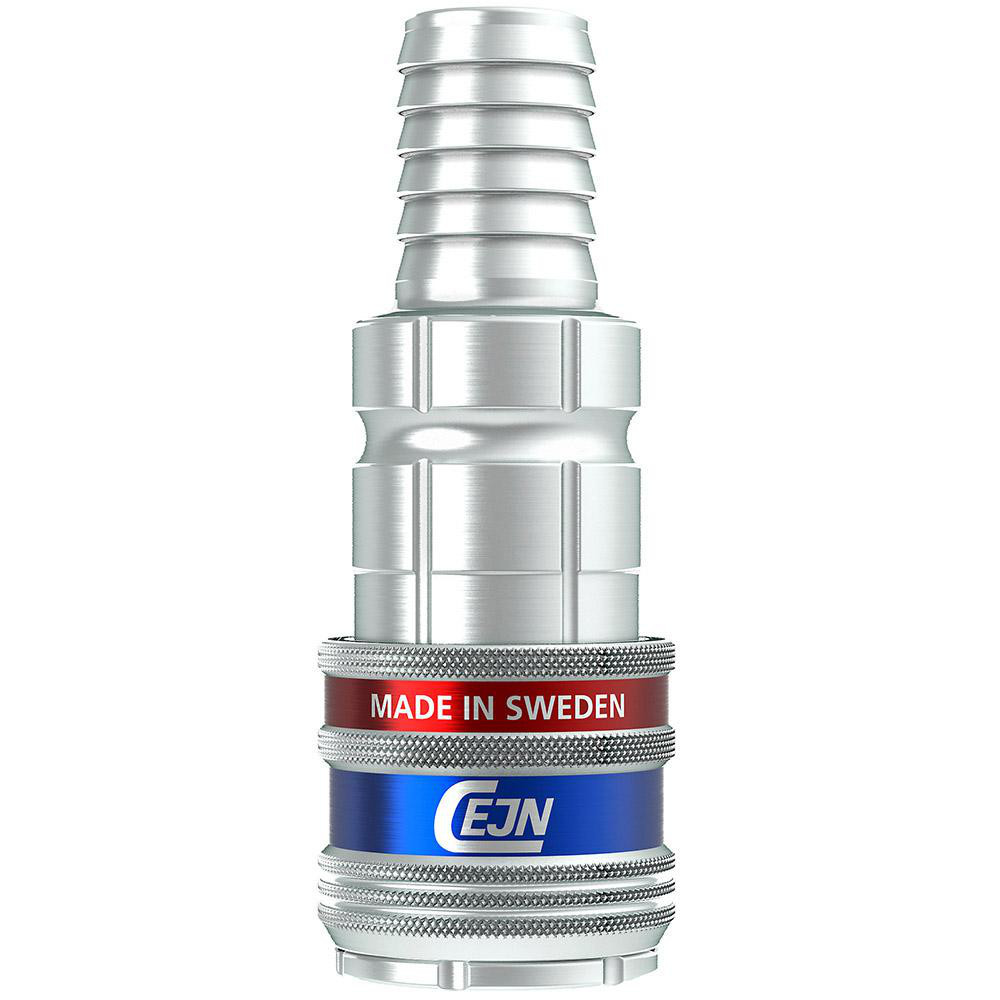 CEJN Pneumatic Hose Coupling: 3/8" Thread, 1/4" Body Dia, High Flow Interchange - 10 315 2004