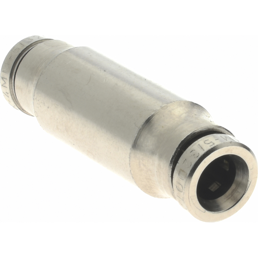 Norgren Push-to-Connect Tube x Tube Fitting: Straight Connector, 4.00 mm OD - 100200400