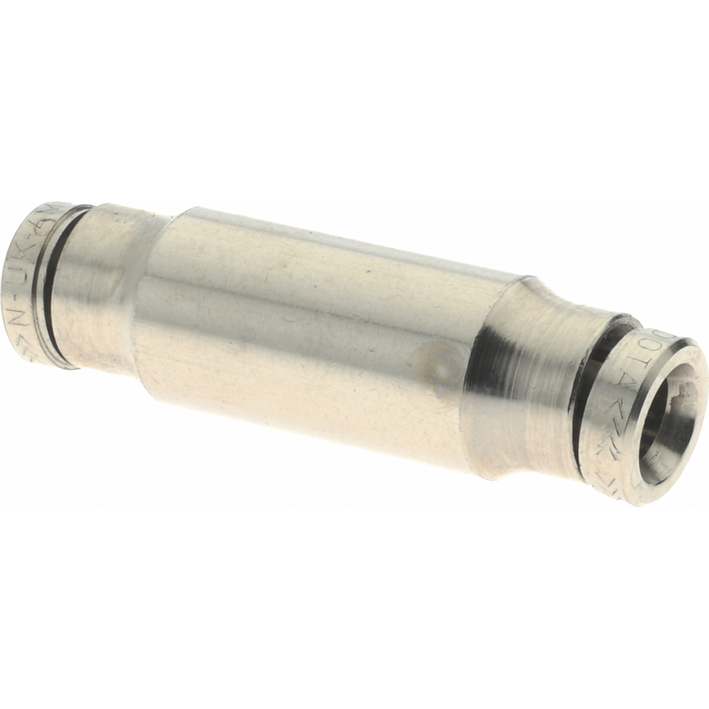 Norgren Push-to-Connect Tube x Tube Fitting: Straight Connector, 4.00 mm OD - 100200400