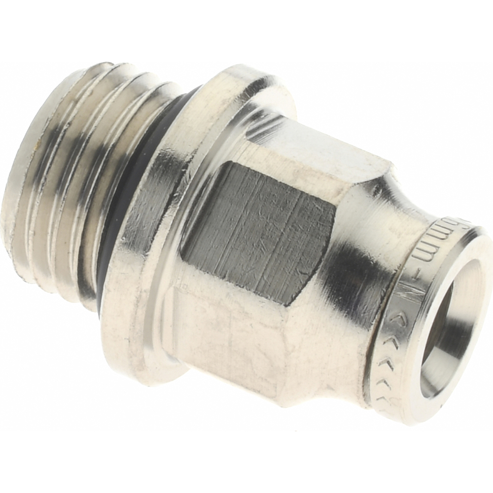 Norgren Push-to-Connect Tube x Tube Fitting: Straight Connector, 4.00 mm OD - 100200400