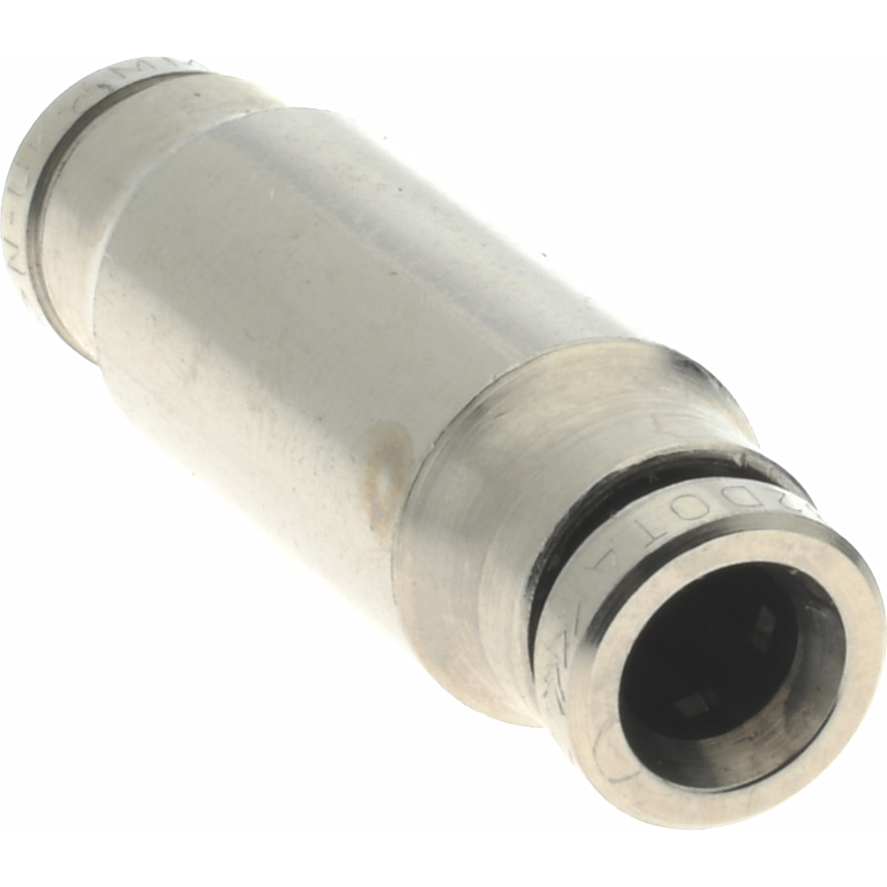 Norgren Push-to-Connect Tube x Tube Fitting: Straight Connector, 4.00 mm OD - 100200400