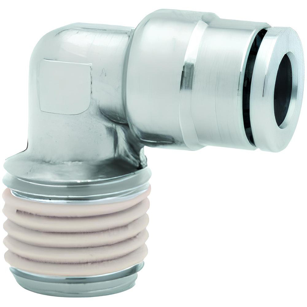 Norgren Push-to-Connect Tube x Tube Fitting: Straight Connector, 4.00 mm OD - 100200400