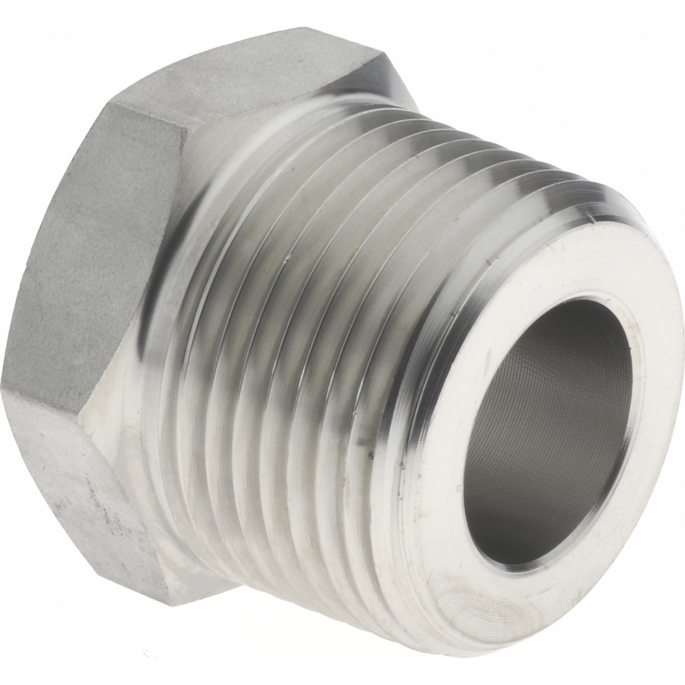Merit Brass Pipe Bushing: 1 x 1/2", 304 & 304L Stainless Steel - 3414D-1608