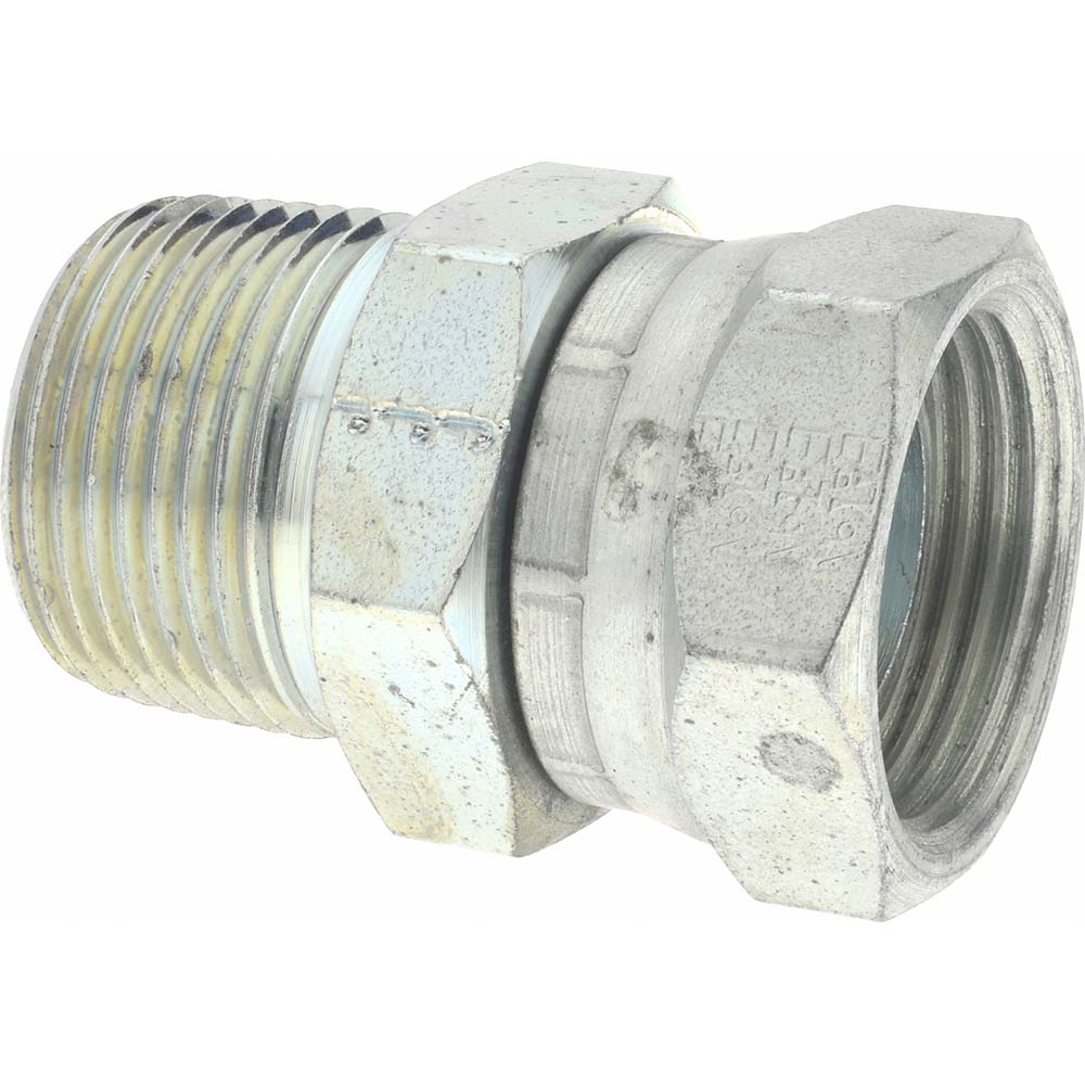 Eaton Industrial Pipe Adapter: 1/8-27 Female Thread, 1/8-27 Male Thread, MNPT x FNPSM - 2045-2-2S