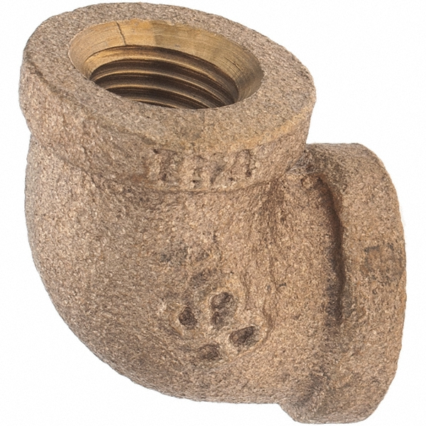 Legend Valve Brass Pipe 90 ° Elbow: 1" Fitting, Threaded, FNPT x FNPT, Class 125, Lead Free - 310-005NL