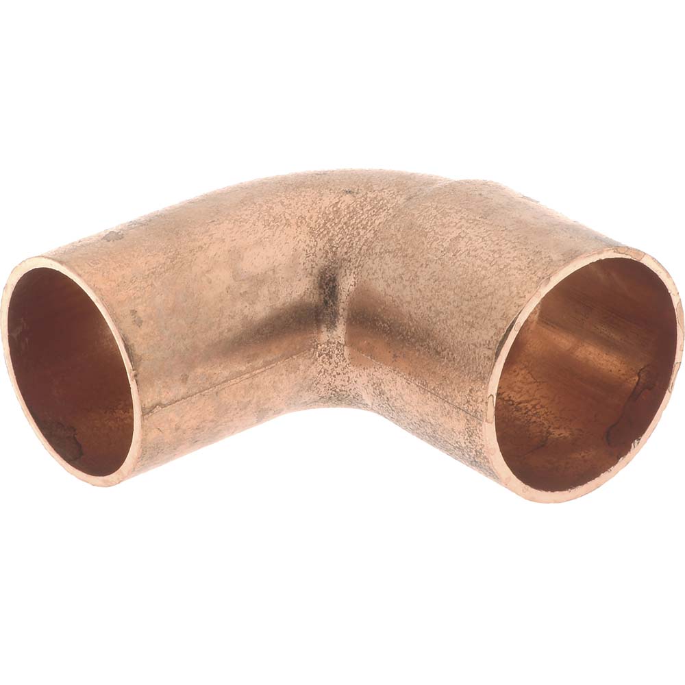 Mueller Industries Wrot Copper Pipe 90 ° Street Elbow: 3/4" Fitting, FTG x C, Solder Joint - W 01654