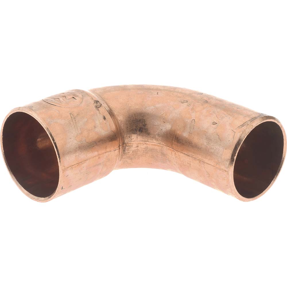 Mueller Industries Wrot Copper Pipe 90 ° Street Elbow: 3/4" Fitting, FTG x C, Solder Joint - W 01654