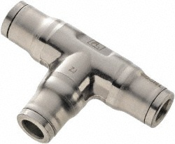 Legris Push-to-Connect Tube x Tube Fitting: Union Tee, 5/32" OD - 3804 04 00