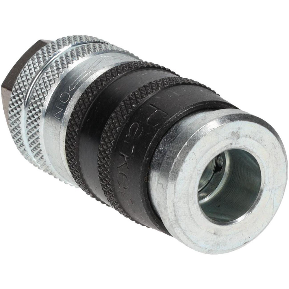 Parker Pneumatic Hose Coupling: 1/4-18, 1/4" Body Dia, Industrial Interchange - EZ-251-4FP