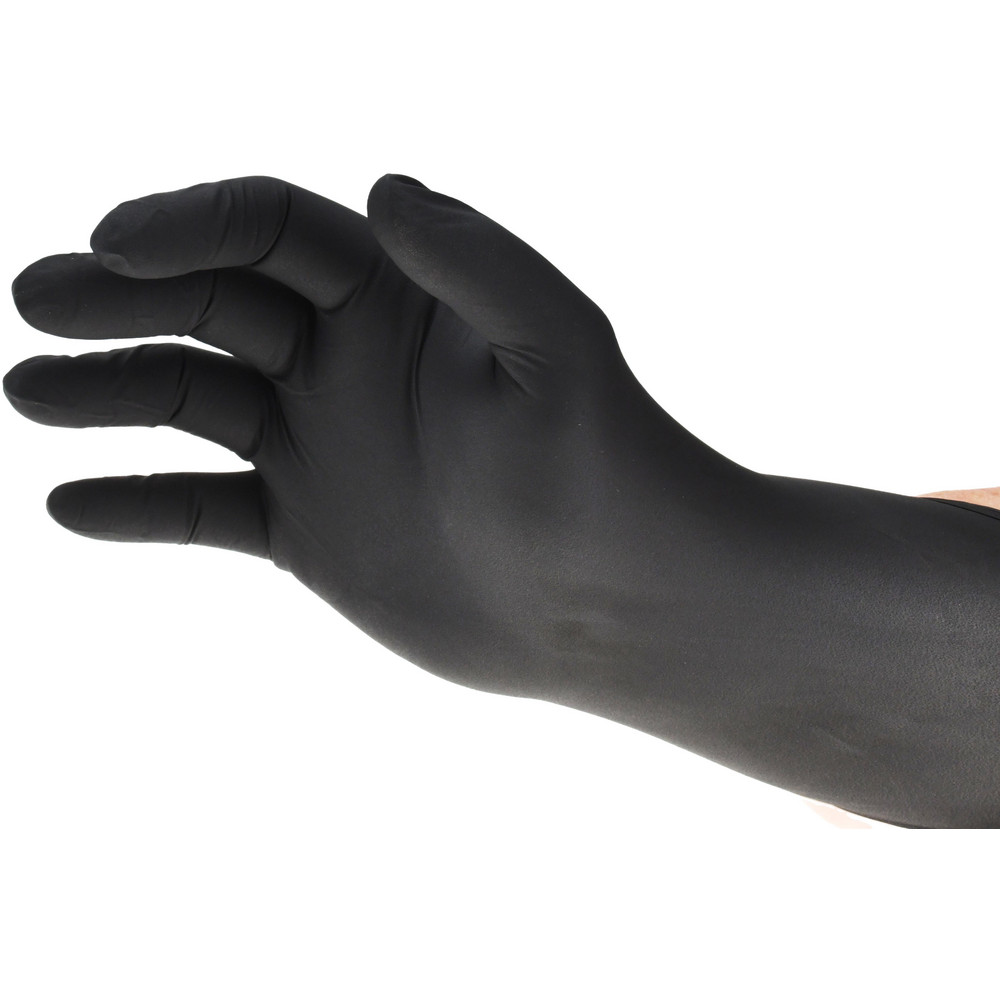 PRO-SAFE Disposable Glove: Size Large, 5.0 mil, Nitrile, General Purpose Grade, Powder-Free - D6000L