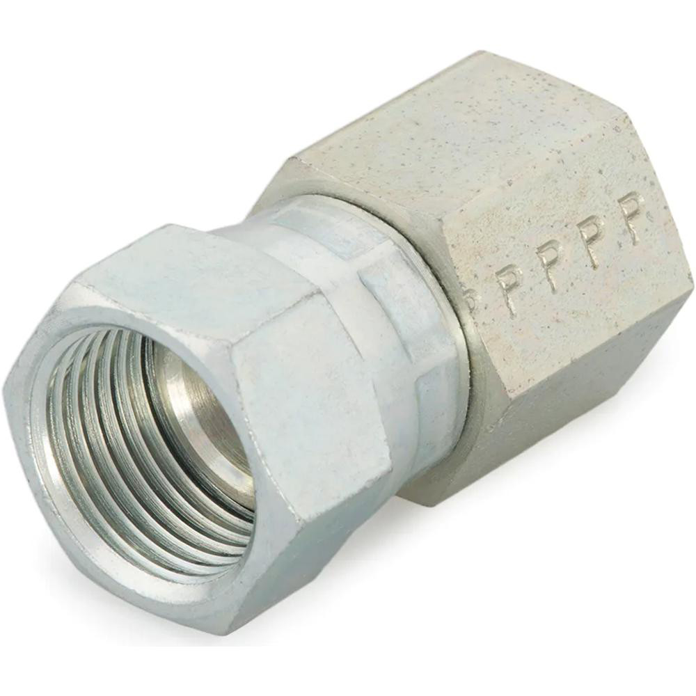 Parker Steel Flared Tube Connector: 1/4" OD, 1/4-18 Thread, 37 deg Flared Angle - KP24537