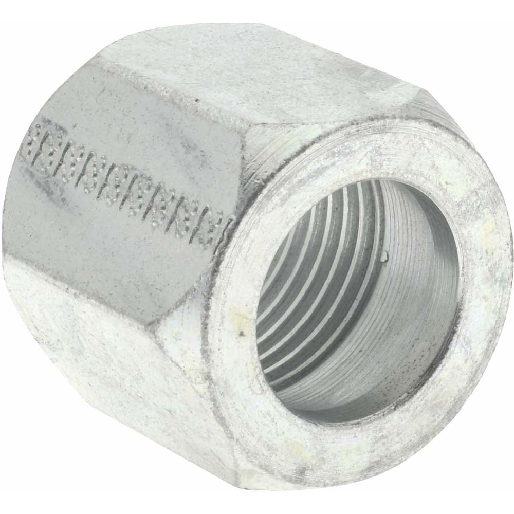 Eaton Steel Flared Tube Nut: 1/2" OD, 3/4-16 Thread, 37 deg Flared Angle - 1290-8S