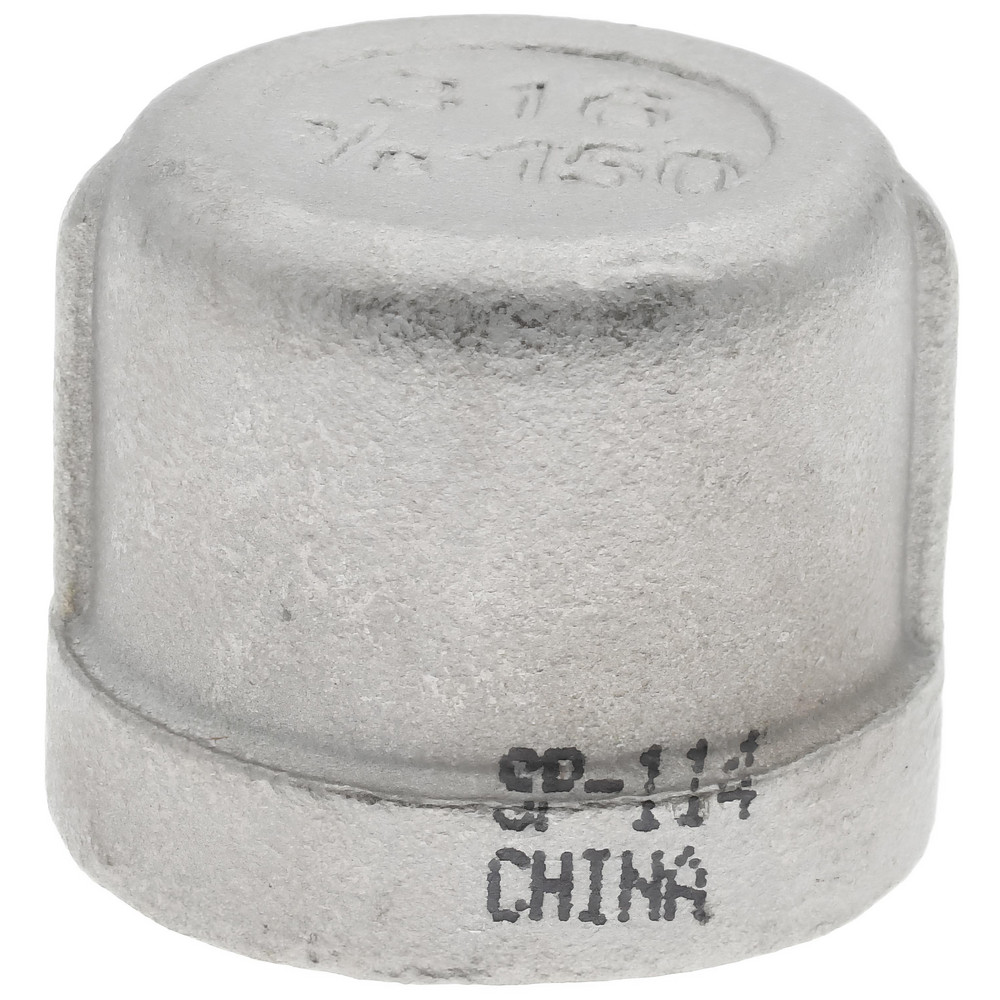 Merit Brass Pipe End Cap: 1/2", 316 Stainless Steel - K616-08