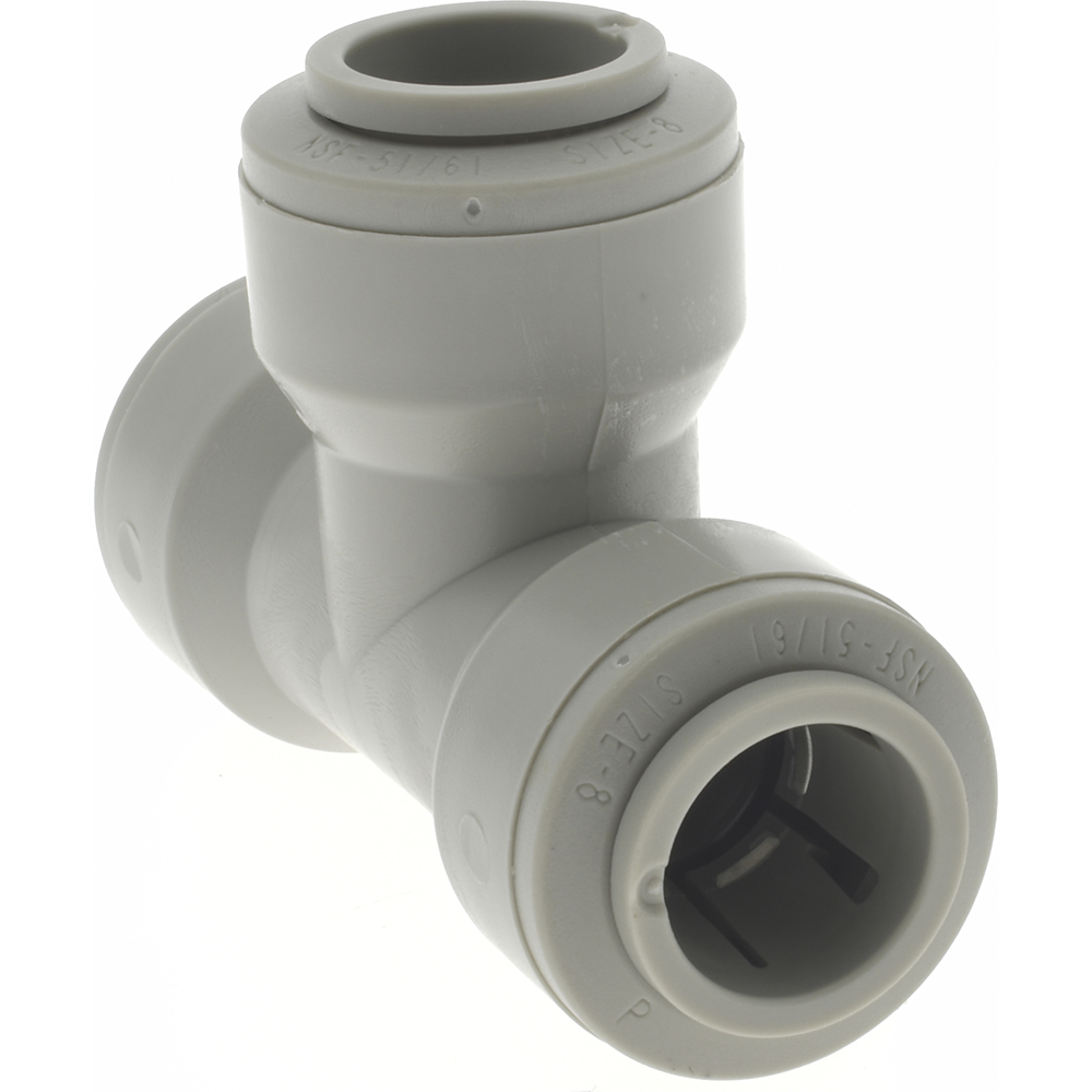 Parker Push-to-Connect Push-to-Connect x Push-to-Connect Fitting: Union Tee, 1/2" OD - A8TU8-MG