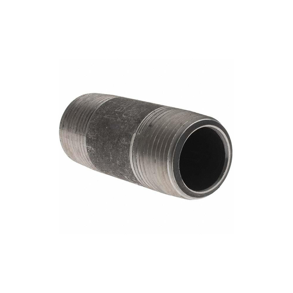 Value Collection Black Pipe Nipple: 1" Dia x 3" Long, Schedule 80 - BD-13672