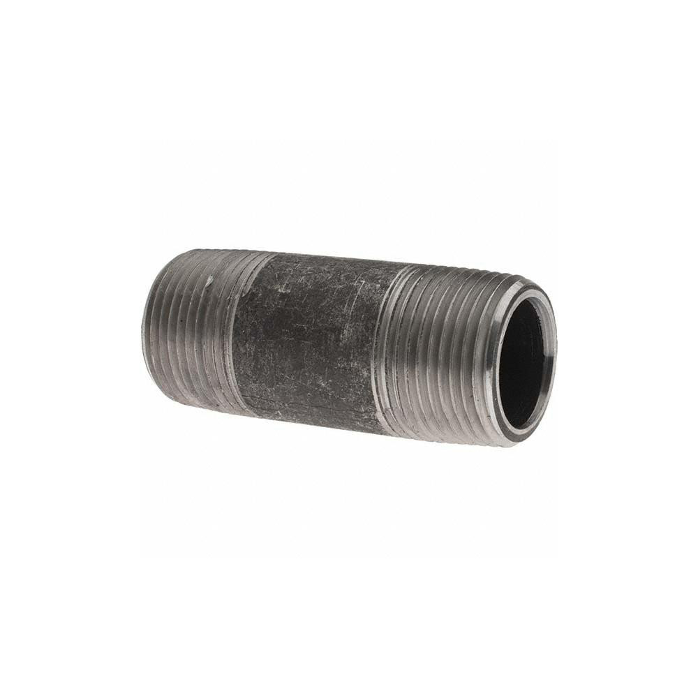 Value Collection Black Pipe Nipple: 1" Dia x 3" Long, Schedule 80 - BD-13672