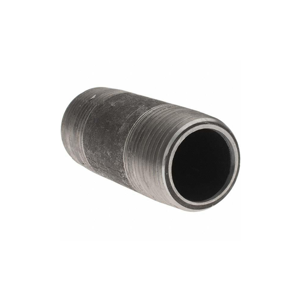 Value Collection Black Pipe Nipple: 1" Dia x 3" Long, Schedule 80 - BD-13672