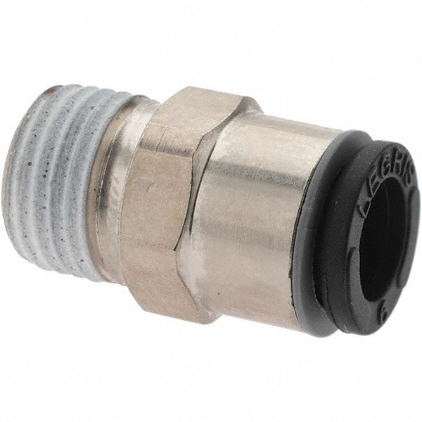 Parker Push-to-Connect Fitting: Male Elbow, NPT - B10468