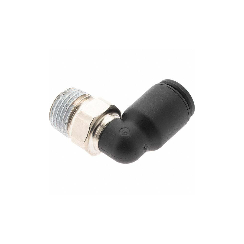 Parker Push-to-Connect Fitting: Male Elbow, NPT - B10468