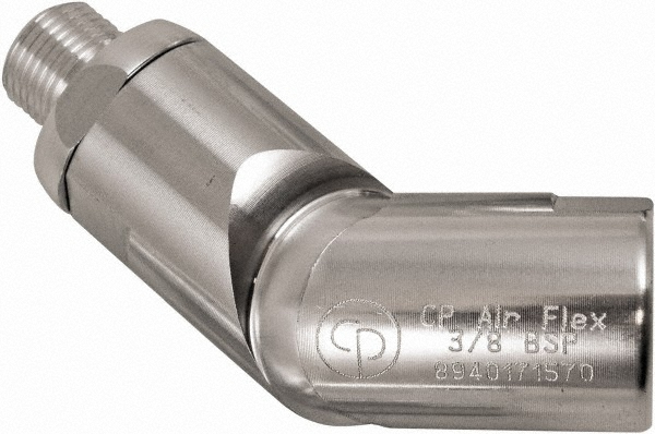 Dynabrade Pneumatic Swivel Fitting: 1/4" Male x Female NPT, Universal Interchange - 95734