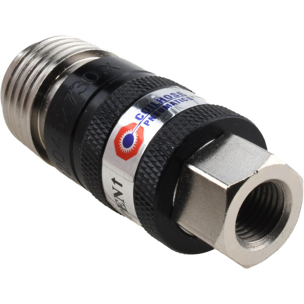 Dynabrade Pneumatic Swivel Fitting: 1/4" Male x Female NPT, Universal Interchange - 95734
