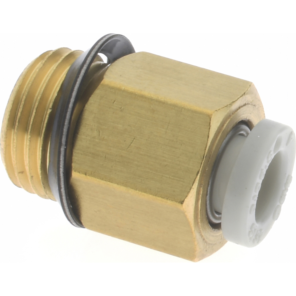 SMC PNEUMATICS Push-to-Connect Push-to-Connect Fitting: Connector, Universal, 4.00 mm OD - KQ2H04-U01A