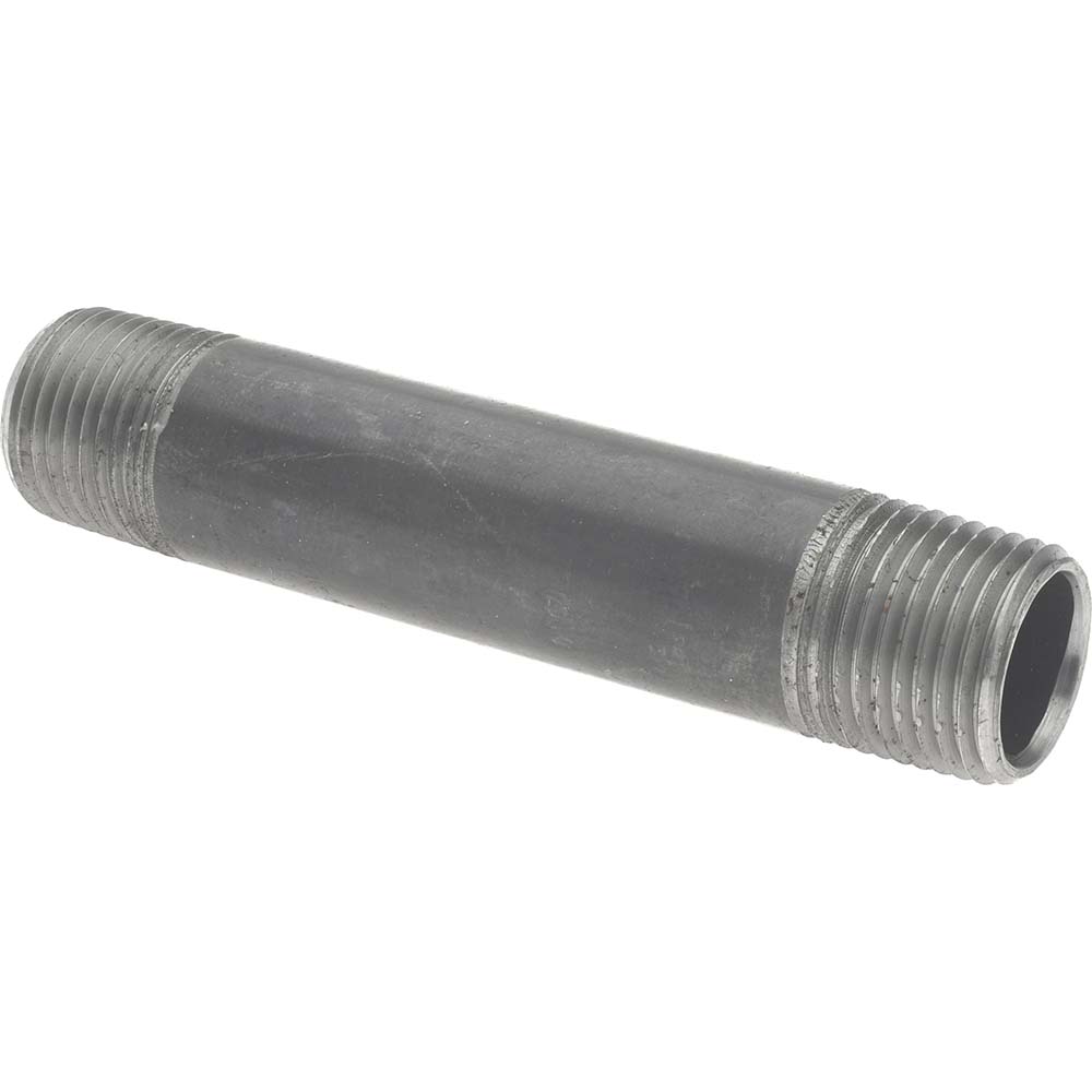 Value Collection Black Pipe Nipple: 1/2" Dia x 4" Long, Schedule 40 - MSCNB04040