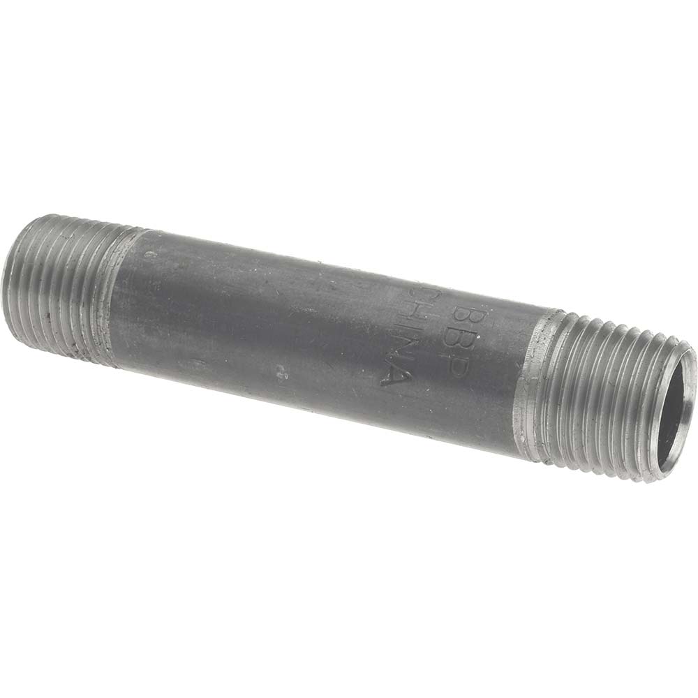 Value Collection Black Pipe Nipple: 1/2" Dia x 4" Long, Schedule 40 - MSCNB04040