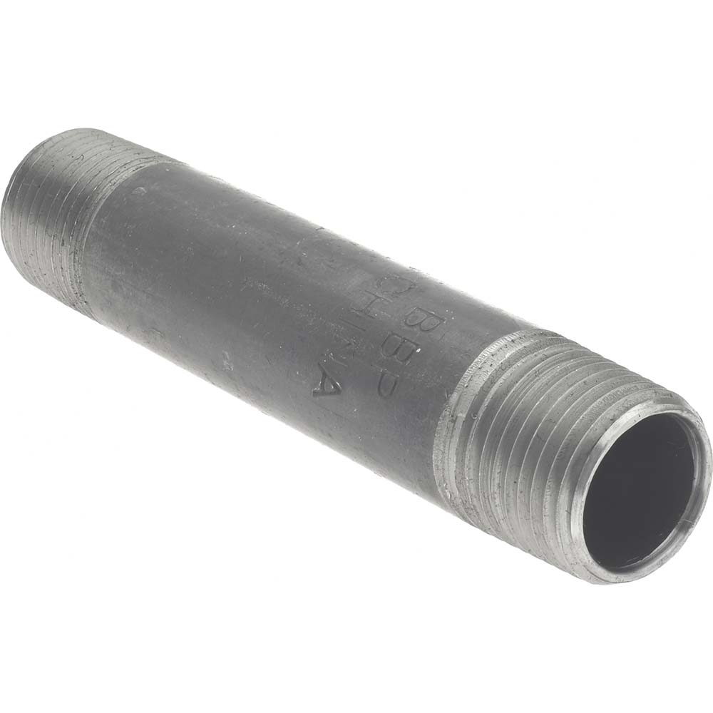 Value Collection Black Pipe Nipple: 1/2" Dia x 4" Long, Schedule 40 - MSCNB04040