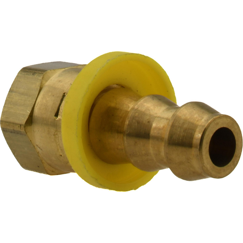 Dixon Valve & Coupling Barbed Push-On Hose Female Connector: 1/2" NPSM, Brass, 1/2" Barb - 2780808C