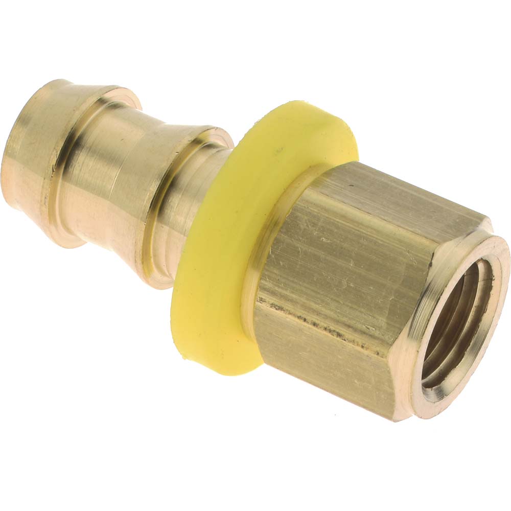 Dixon Valve & Coupling Barbed Push-On Hose Female Connector: 1/2" NPSM, Brass, 1/2" Barb - 2780808C