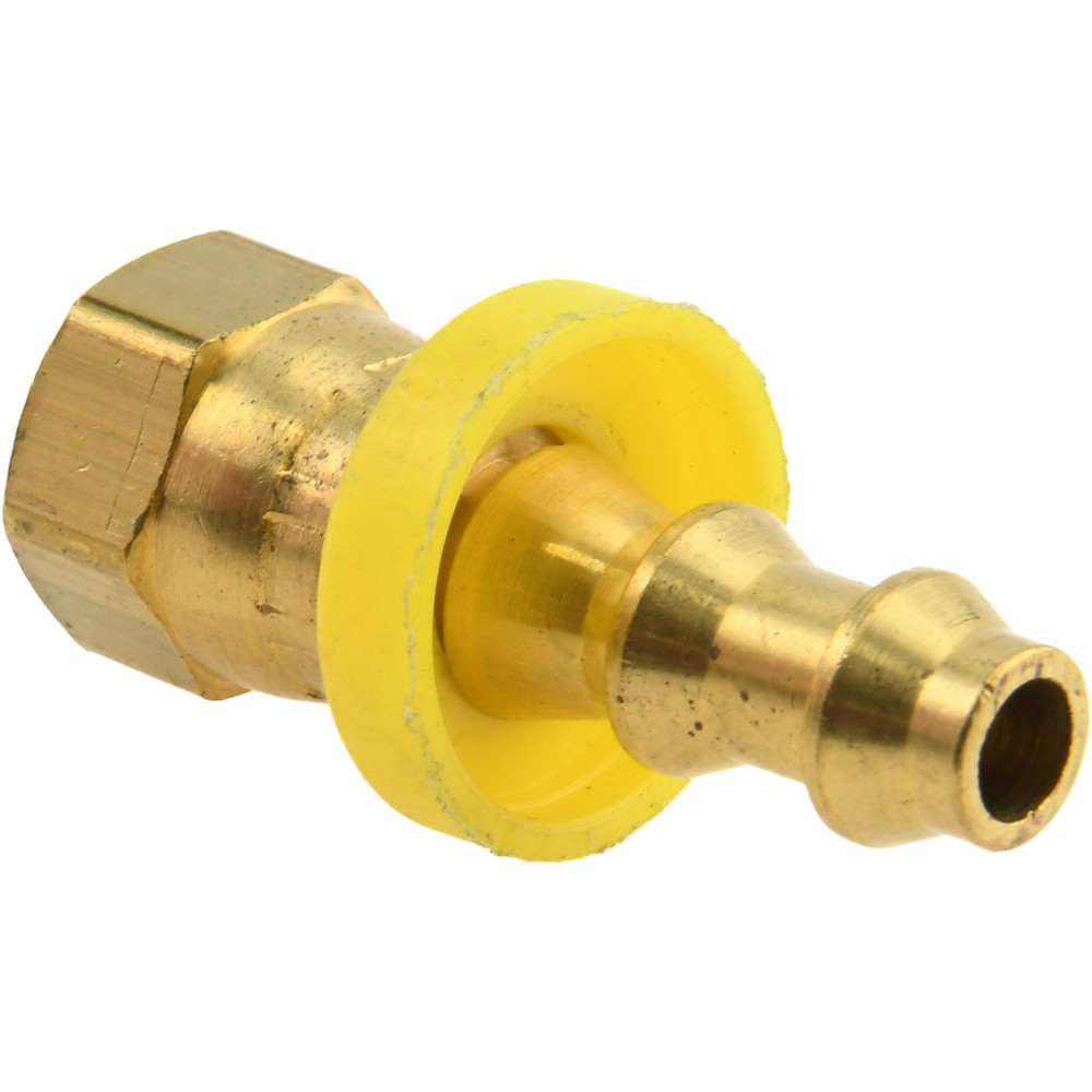 Dixon Valve & Coupling Barbed Push-On Hose Female Connector: 1/2" NPSM, Brass, 1/2" Barb - 2780808C