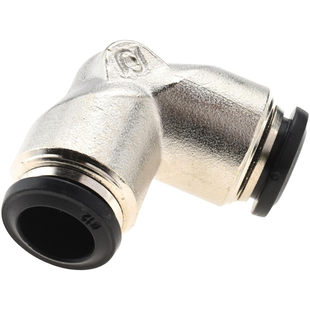 Aignep USA Push-to-Connect Tube x Tube Fitting: Union Elbow, 12.00 mm OD - 50130N-12