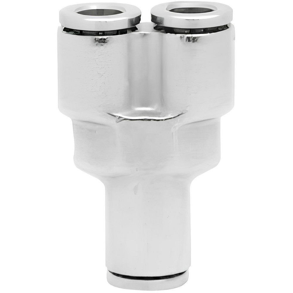 Norgren Push-to-Connect Tube x Tube Fitting: Parallel Y-Connector, 6.00 mm OD - 100820600