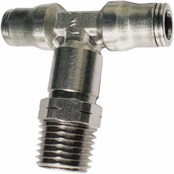 Legris Push-to-Connect Tube x MNPT x Tube x Male Fitting: NPT, 1/4" OD - 3608 56 11