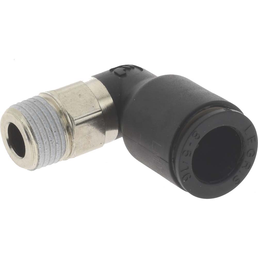 Legris Push-to-Connect Tube x Male BSPT Fitting: Male Elbow, BSPT, 5/16" OD - 3109 08 10