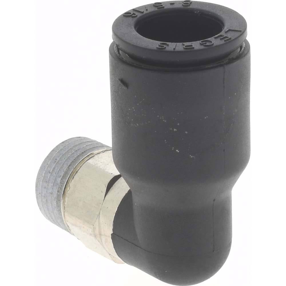 Legris Push-to-Connect Tube x Male BSPT Fitting: Male Elbow, BSPT, 5/16" OD - 3109 08 10