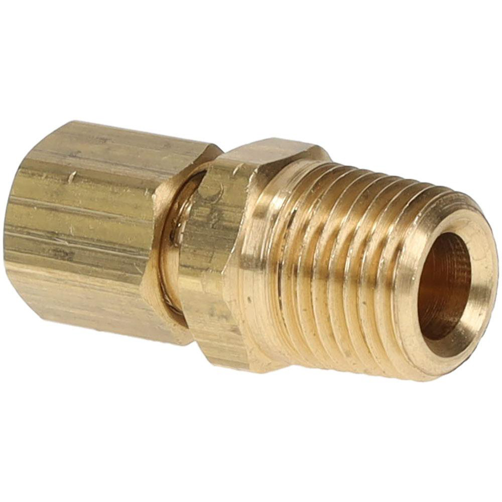 Parker Compression Tube Connector: 1/8-27, 1/4" Tube OD, Compression x FNPT - -11053-3