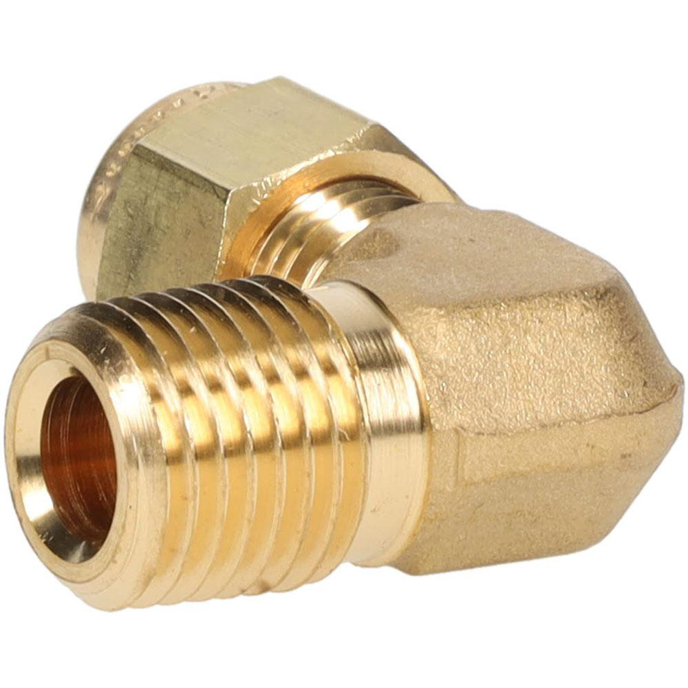 Parker Compression Tube Male Elbow: 1/4" Tube OD, Compression x MNPT - 4-4 CBZ-B