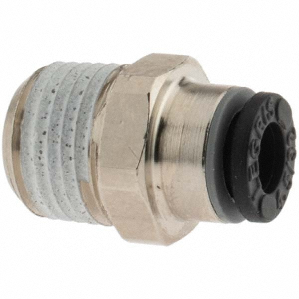 Parker Push-to-Connect Tube x MNPT Fitting: Connector, NPT, 5/32" OD - KP23828