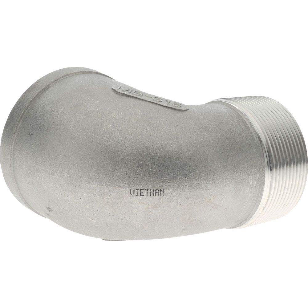 Merit Brass Pipe 90 deg Street Elbow: 2", 316 Stainless Steel - K603-32