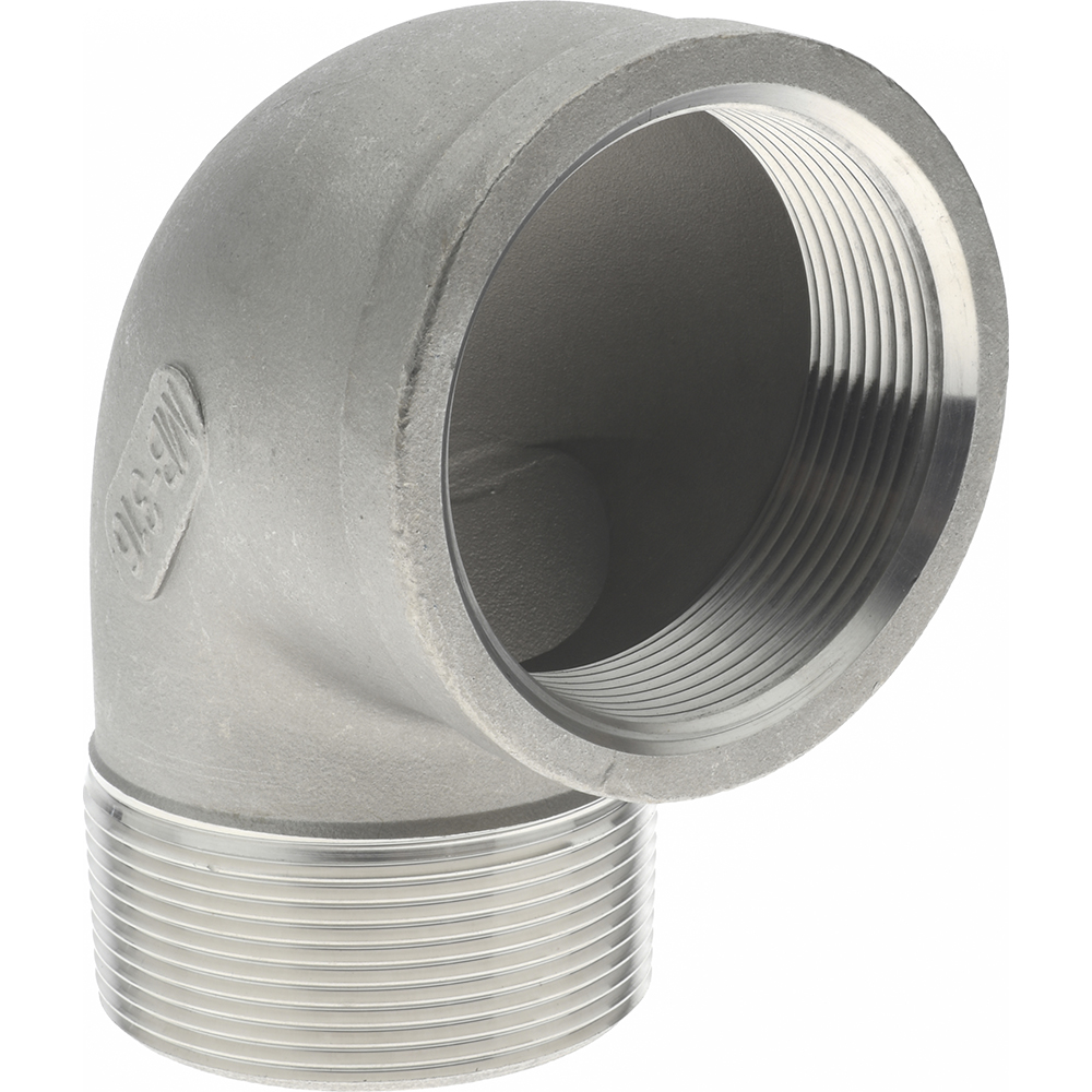 Merit Brass Pipe 90 deg Street Elbow: 2", 316 Stainless Steel - K603-32