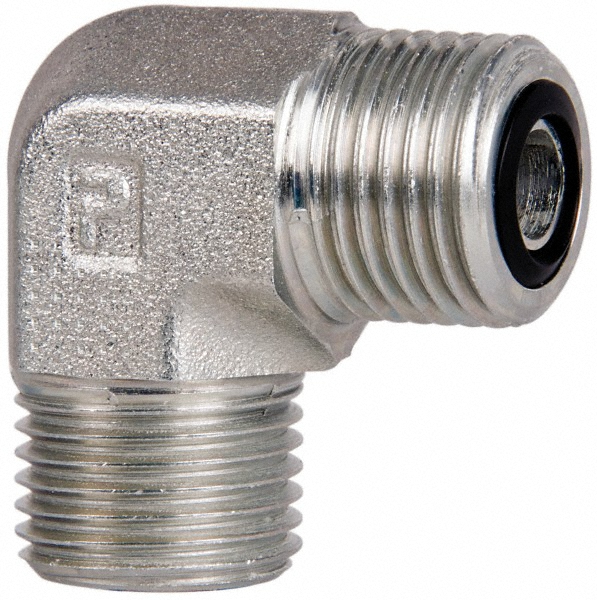 Parker Compression Tube Union: 1-3/16-12, 3/4" Tube OD, ORFS - KP80059