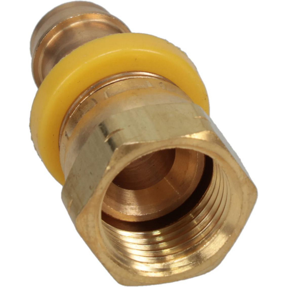 CerroBrass Barbed Push-On Hose Female Connector: 3/4" UNF, Brass, 1/2" Barb - 30234
