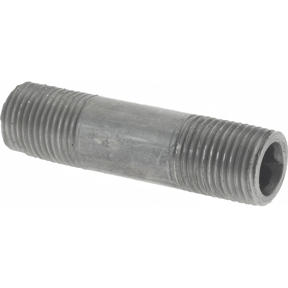 Value Collection Black Pipe Nipple: 1/8" Dia x 1-1/2" Long, Schedule 40 - NB01015