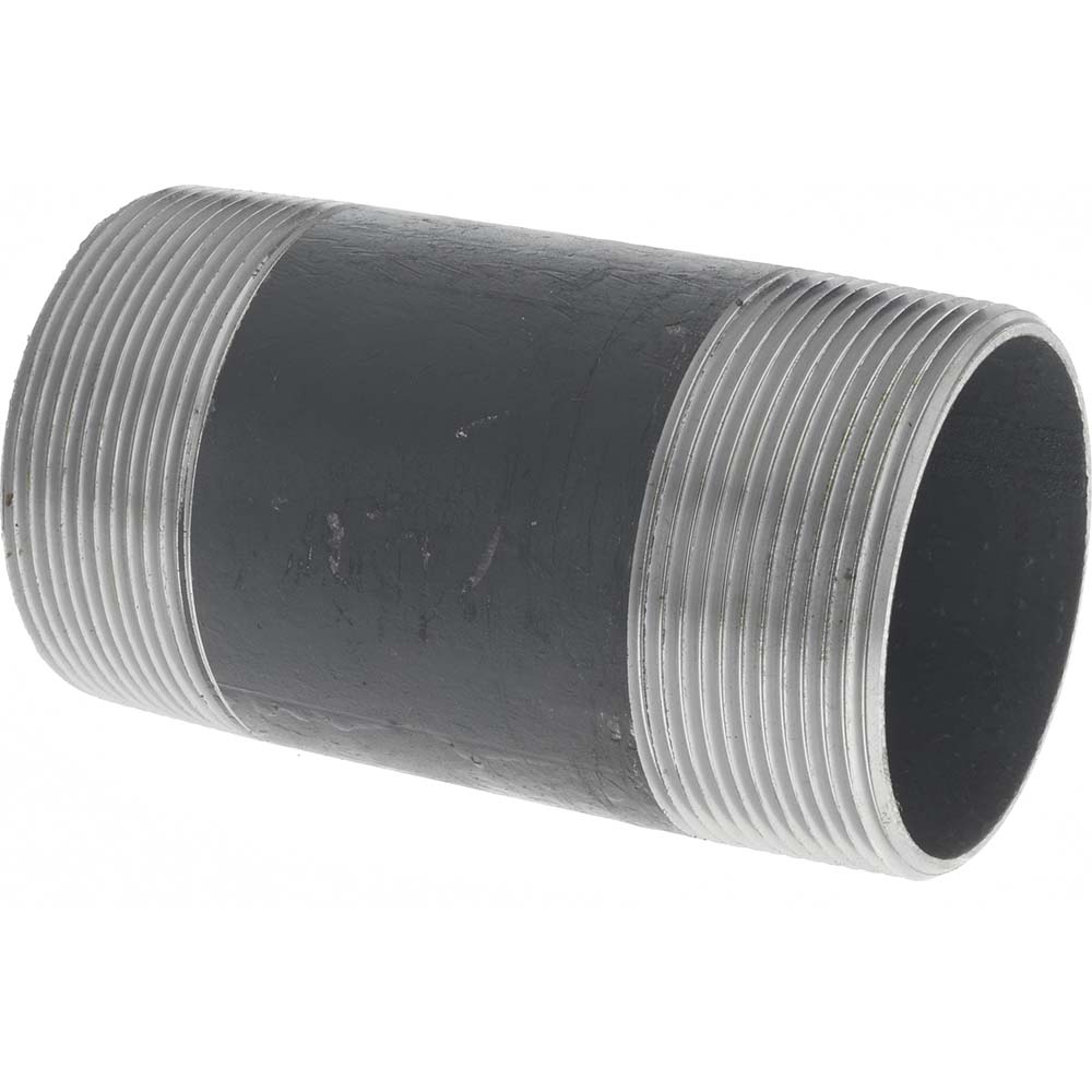 Value Collection Black Pipe Nipple: 3" Dia x 6" Long, Schedule 40 - B10448