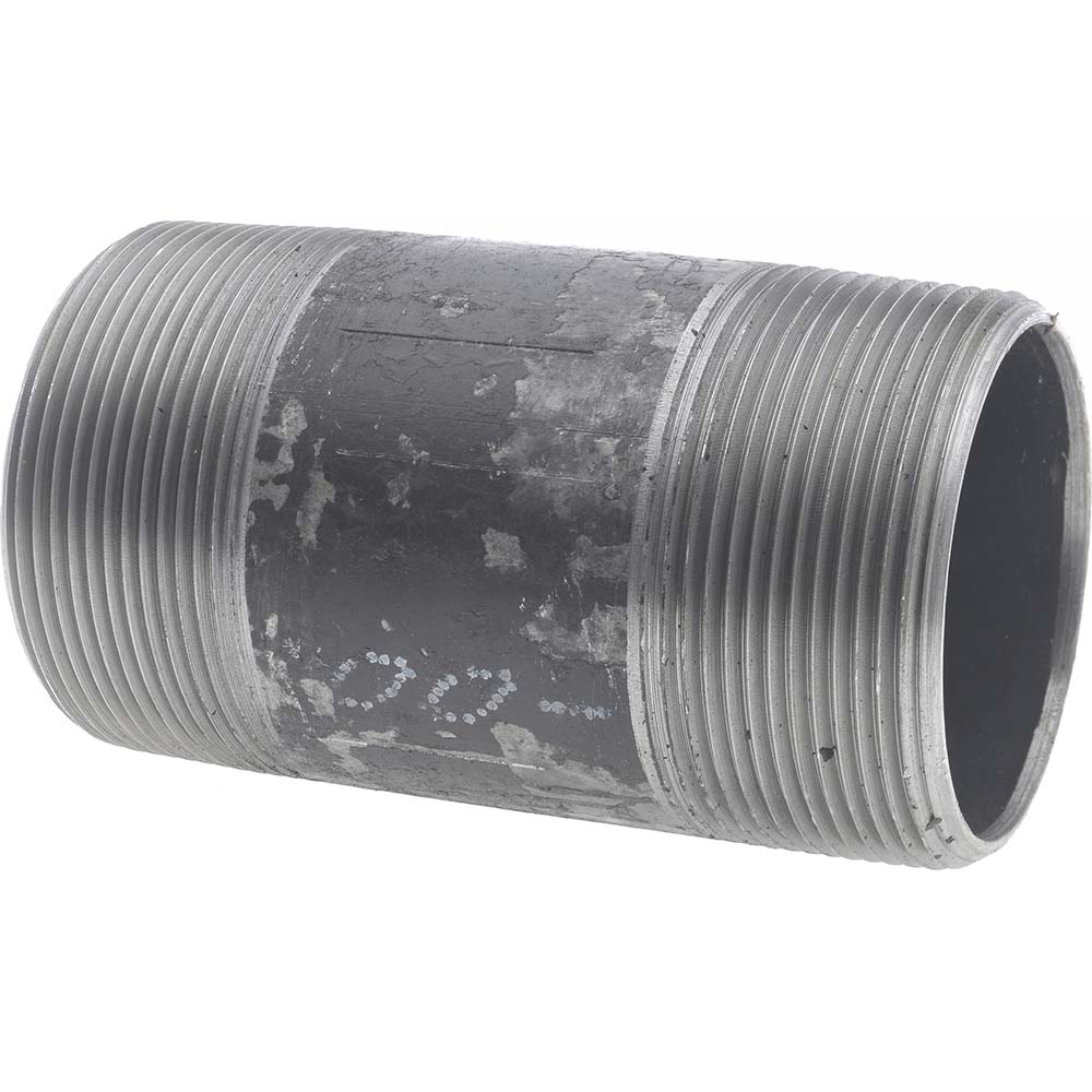 Value Collection Black Pipe Nipple: 3" Dia x 6" Long, Schedule 40 - B10448