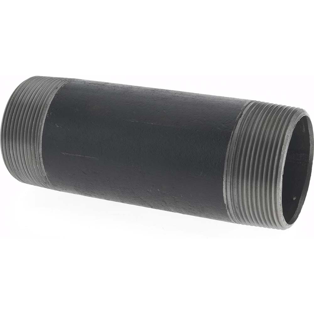 Value Collection Black Pipe Nipple: 3" Dia x 6" Long, Schedule 40 - B10448