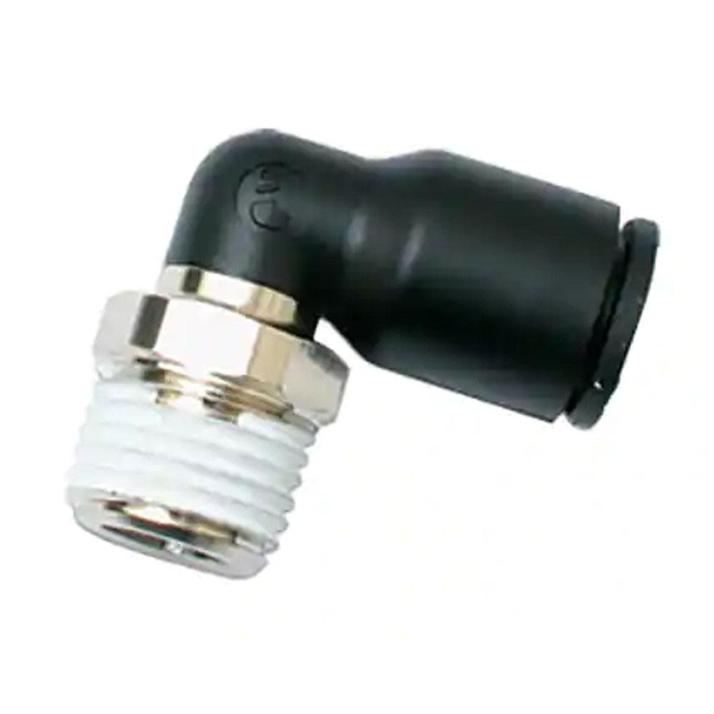 Legris Push-to-Connect Fitting: Male Elbow, BSPT, 5/16" OD - 3109 08 21